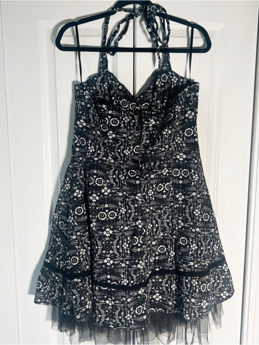 Hot Topic Book Of Life Day Of The Dead Halter Dress With Tulle Trim View 6